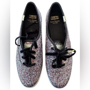 Kate Spade Keds GLITTER PINK MULTI - Women’s Sz 8